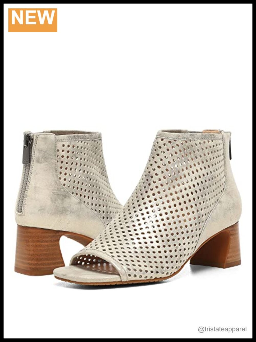 Ankle Booties Memory Foam Suede Zip